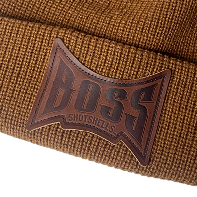 Boss Shotshells: Leather Patch Beanie