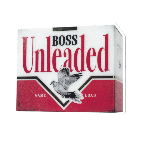 UNLEADED BOX STICKER